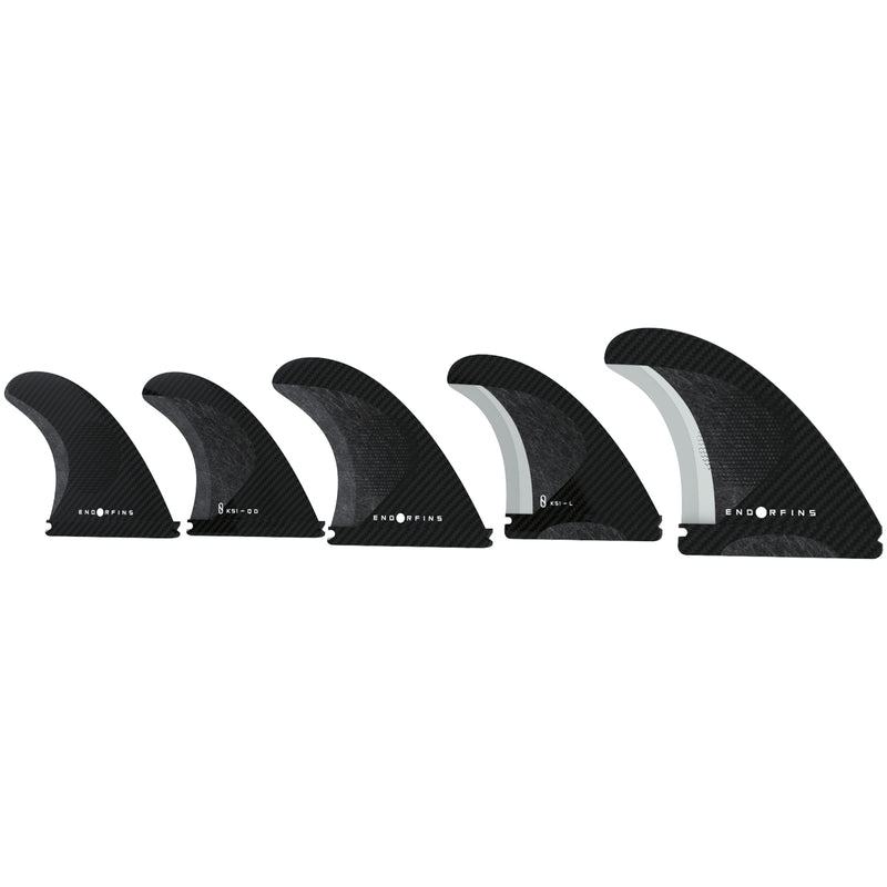 Load image into Gallery viewer, Endorfins KS1 Single Tab Tri-Quad Fin Set 3