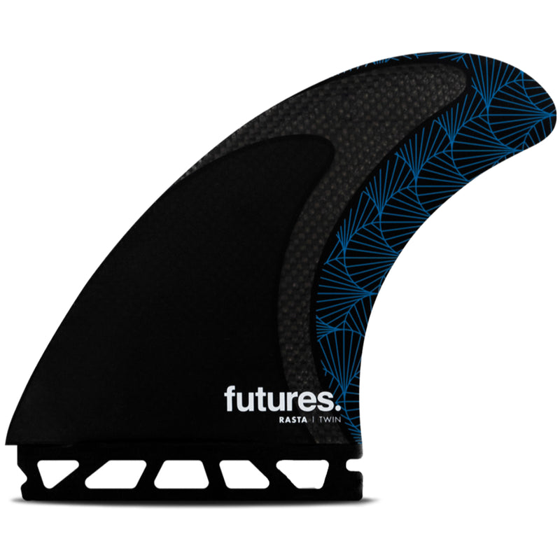 Load image into Gallery viewer, Futures Rasta Honeycomb Twin + 1 Fin Set 2