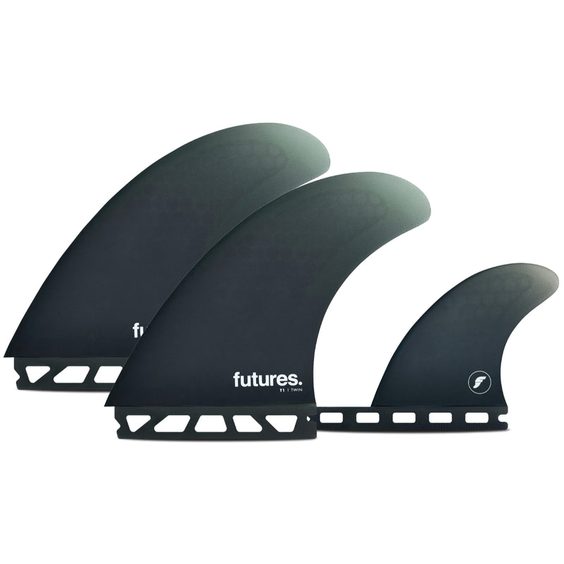 Load image into Gallery viewer, Futures T1 Honeycomb Twin + 1 Fin Set 2
