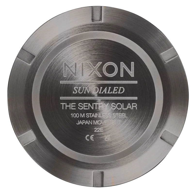 Load image into Gallery viewer, Nixon Sentry Solar Leather Watch 6