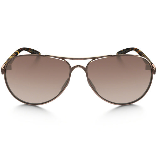 Load image into Gallery viewer, Oakley Women's Feedback Sunglasses - Rose Gold/VR50 Brown Gradient 2