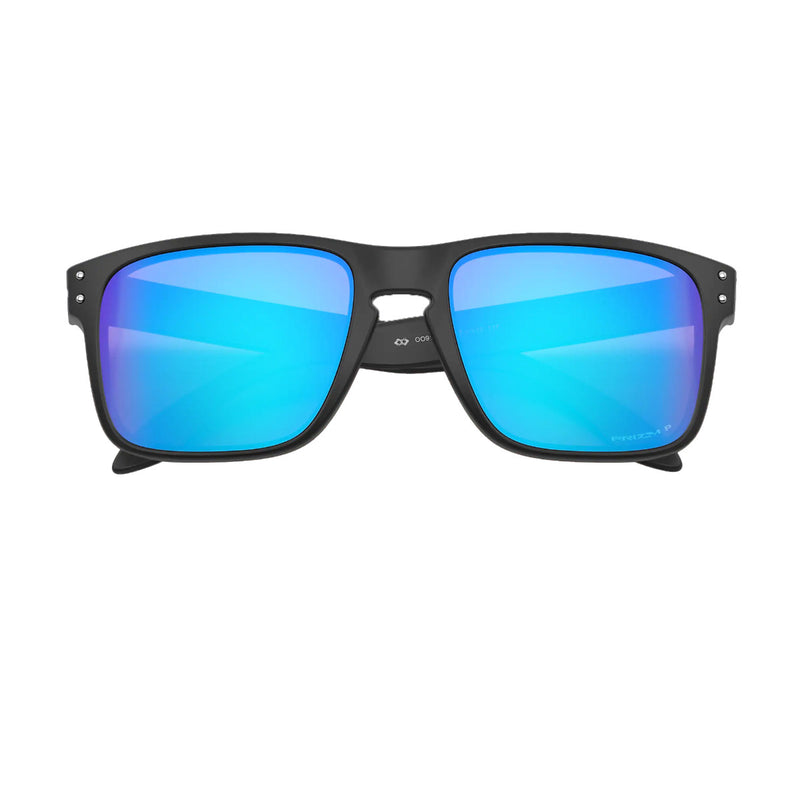 Load image into Gallery viewer, Oakley Holbrook Polarized Sunglasses - Matte Black/Prizm Sapphire 6