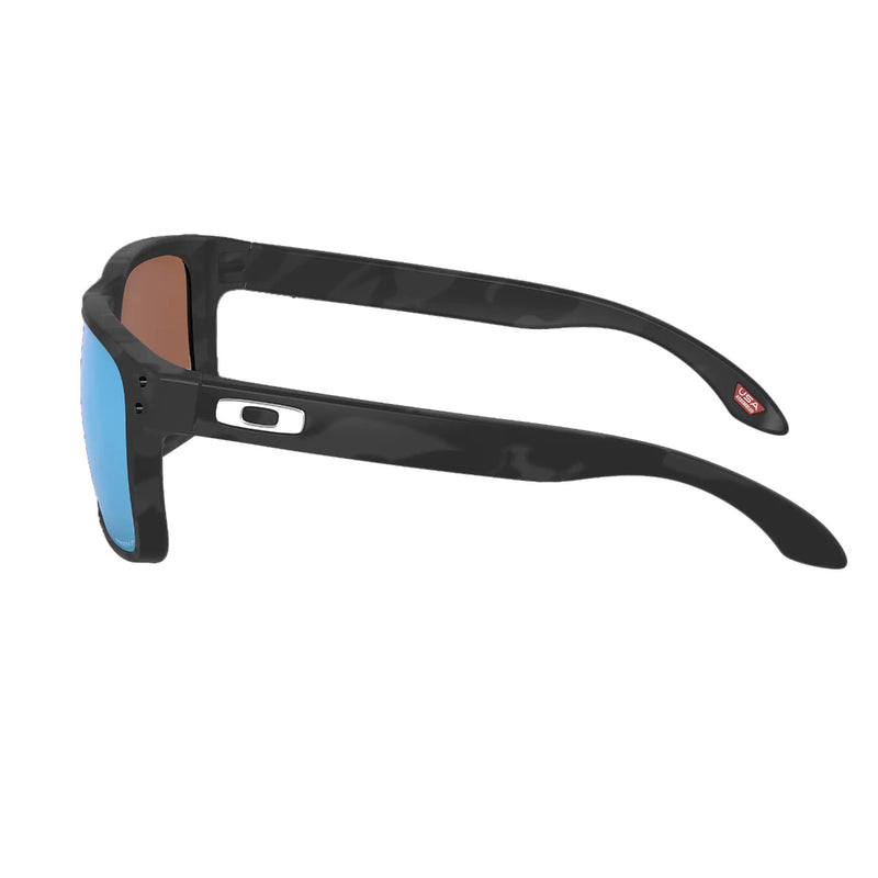 Load image into Gallery viewer, Oakley Holbrook Polarized Sunglasses - Matte Black Camo/Prizm Deep Water 4