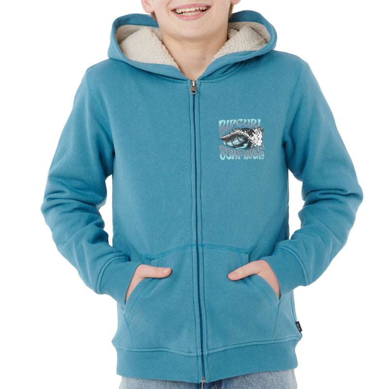 Load image into Gallery viewer, Rip Curl Youth Haze & Tube Lined Zip-Up Hoodie 1