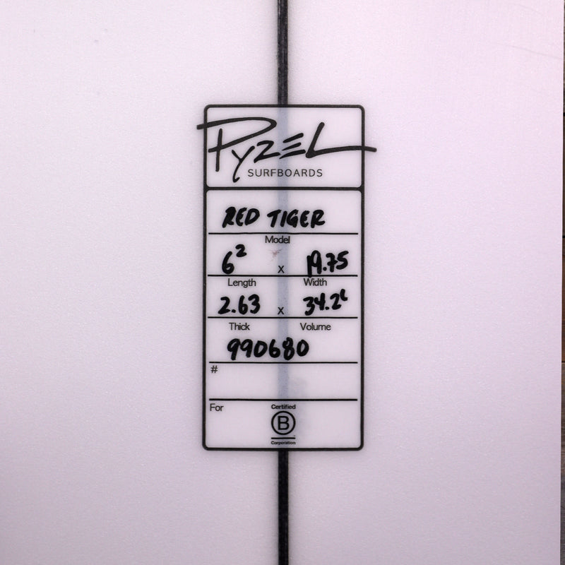 Load image into Gallery viewer, Pyzel Red Tiger 6'2 × 19 ¾ × 2 ⅝ Surfboard 4