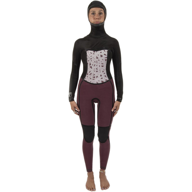Load image into Gallery viewer, Sisstr Women's 7 Seas 6/5 Hooded Chest-Zip Wetsuit 4