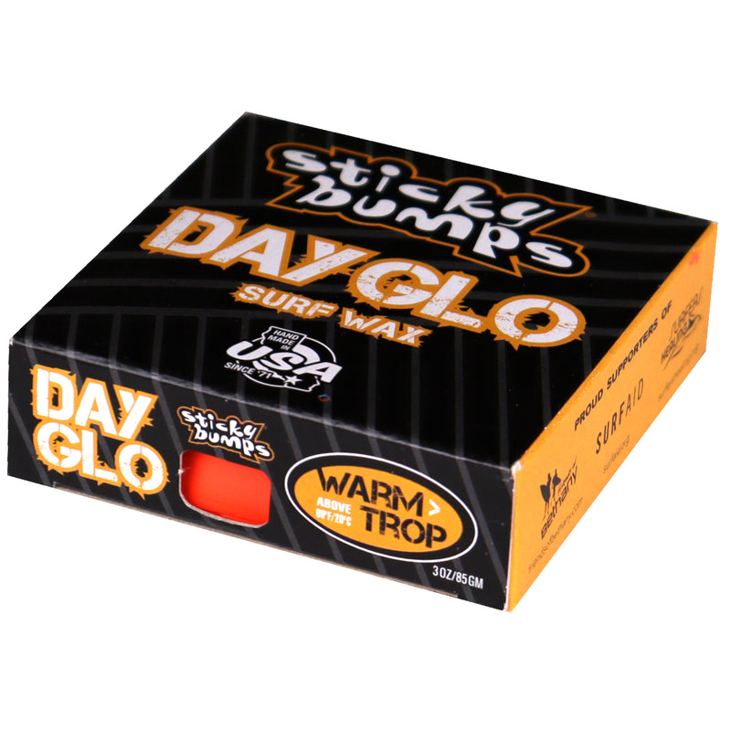 Load image into Gallery viewer, Sticky Bumps Day-Glo Warm/Tropical Surf Wax 4