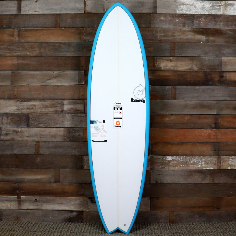 Load image into Gallery viewer, Torq ModFish TET 6'6 × 21 × 2 ⅝ Surfboard - Miami Blue Pinline 1