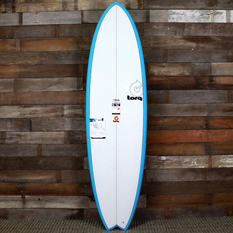 Load image into Gallery viewer, Torq ModFish TET 6'10 × 21 ¾ × 2 ¾ Surfboard - Miami Blue Pinline 1