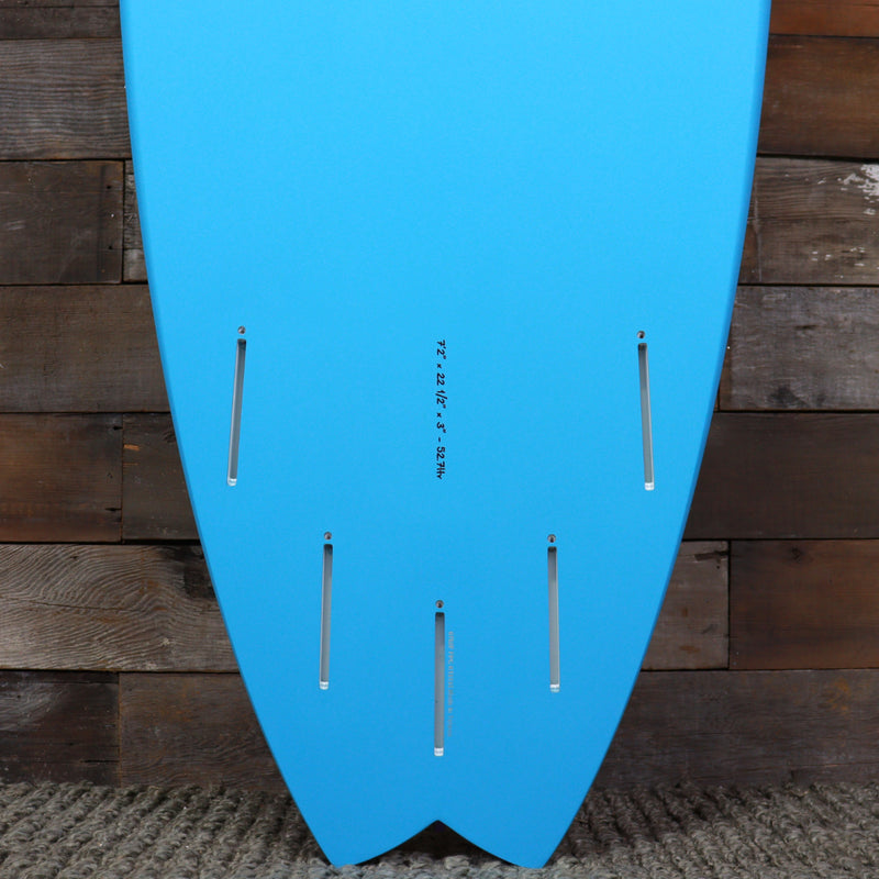 Load image into Gallery viewer, Torq ModFish TET 7'2 × 22 ½ × 3 Surfboard - Miami Blue Pinline • DAMAGED 3