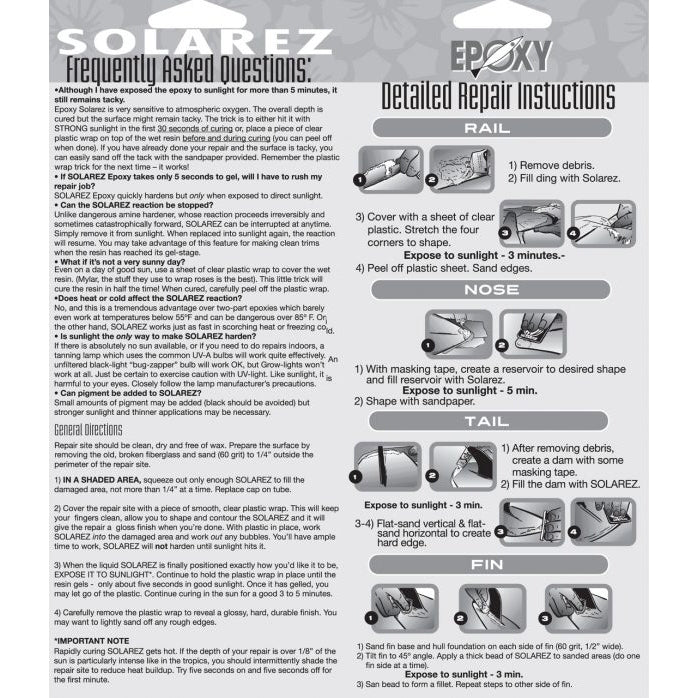 Load image into Gallery viewer, Solarez Epoxy Ding Repair 6