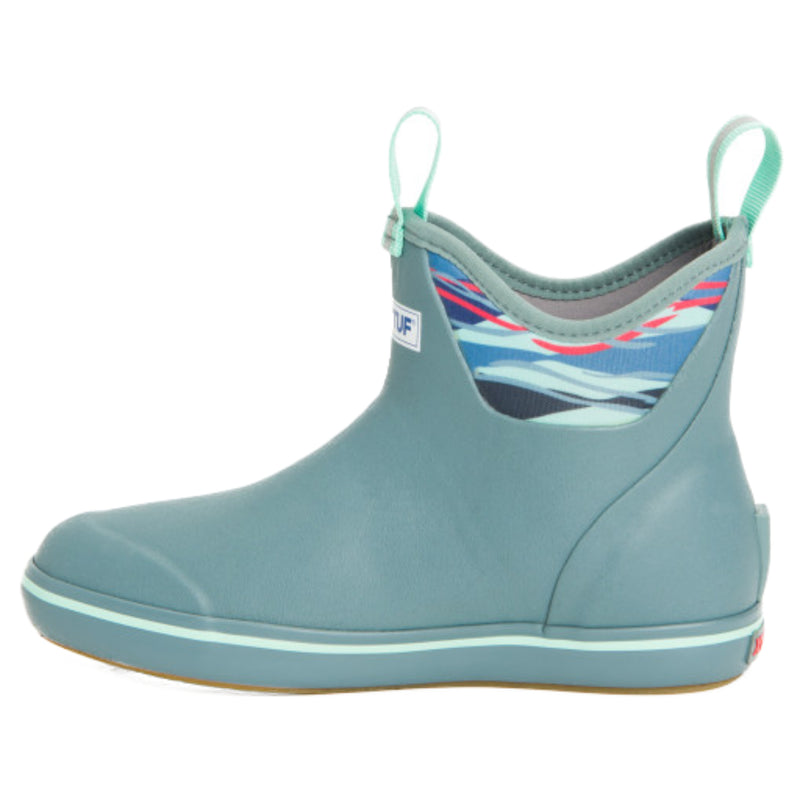Load image into Gallery viewer, XTRATUF Women's 6" Ankle Deck Boots - Trooper Blue/Beach Glass 3