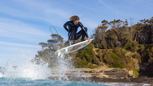 Shaun Manners surfing in the Xcel Comp X Wetsuit.