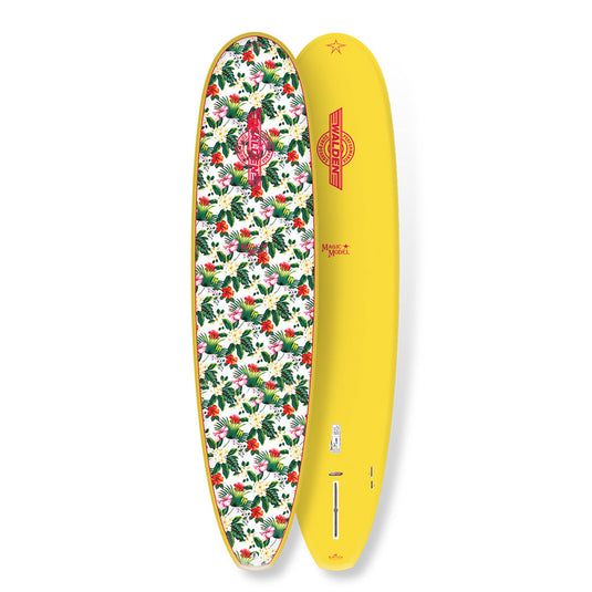 Walden Magic Wahine Fusion-HD 8'0 × 22 × 2 ¾ Surfboard - Yellow/Floral 1