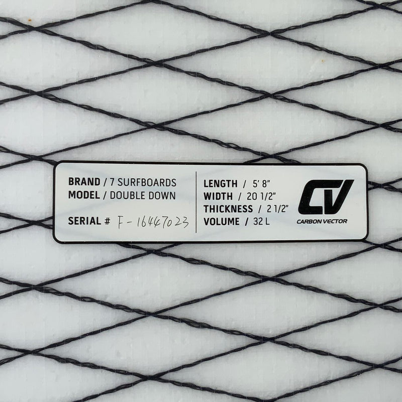 Load image into Gallery viewer, 7S Double Down 5'8 × 20 ½ × 2 ½ Surfboard • USED 4
