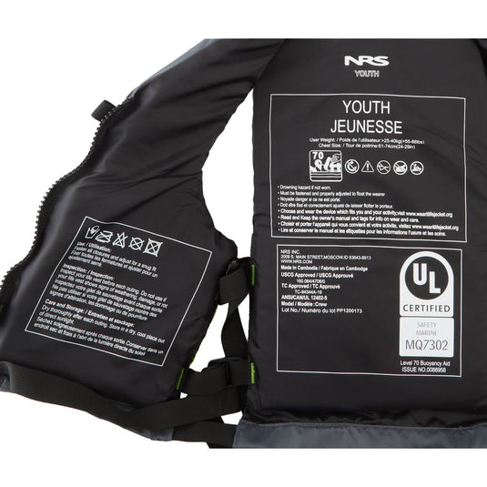 NRS Youth Crew Type III PFD Vest 6
