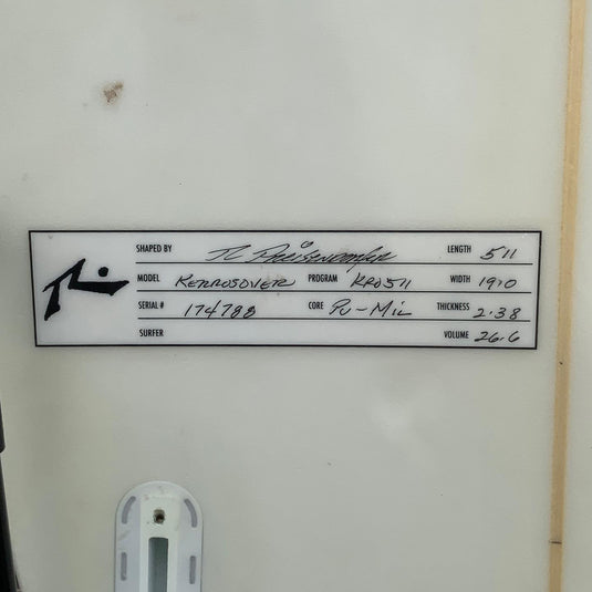 Rusty Kerrosover 5'11 × 19 × 2 ⅓ Surfboard • USED 4