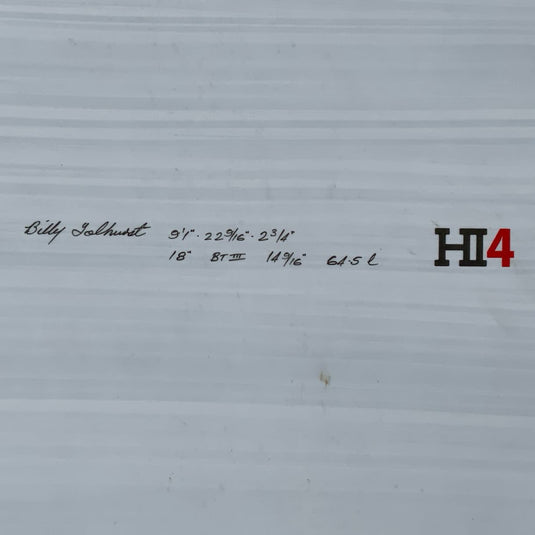Harley Ingleby HI4 Thunderbolt Red 9'1 × 22 9/16 × 2 ¾ Surfboard • USED 4