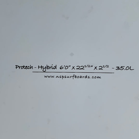 NSP Hybrid 6'0 × 22 ½ × 2 ½ Surfboard • USED 4