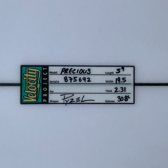 Pyzel Precious 5'9 × 19 ½ × 2 5/16 Surfboard • LIKE NEW 4