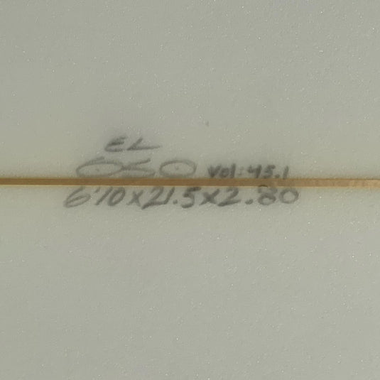 El Oso Custom 6'10 × 21 ½ × 2 ⅘ Surfboard • USED 4