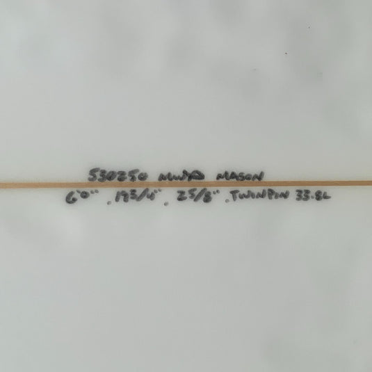 Channel Islands Twin Pin 6'0 × 19 ¾ × 2 ⅝ Surfboard • USED 4