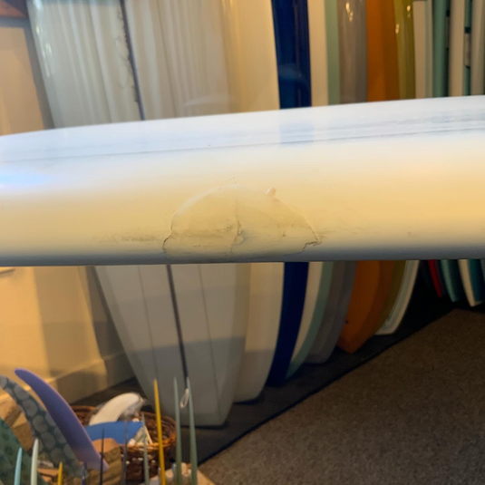 CJ Nelson Designs Apex Thunderbolt Silver 9'11 × 24 × 3 ⅜ Surfboard • USED 5