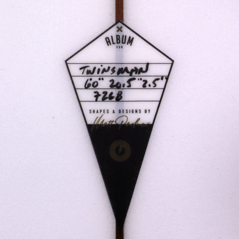 Load image into Gallery viewer, Album Surf Twinsman 6'0 × 20 ½ × 2 ½ Surfboard - Clear 4
