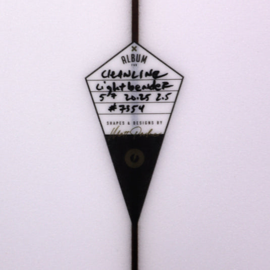 Album Surf Lightbender 5'7 × 20 ¼ × 2 ½ Surfboard - Clear 4