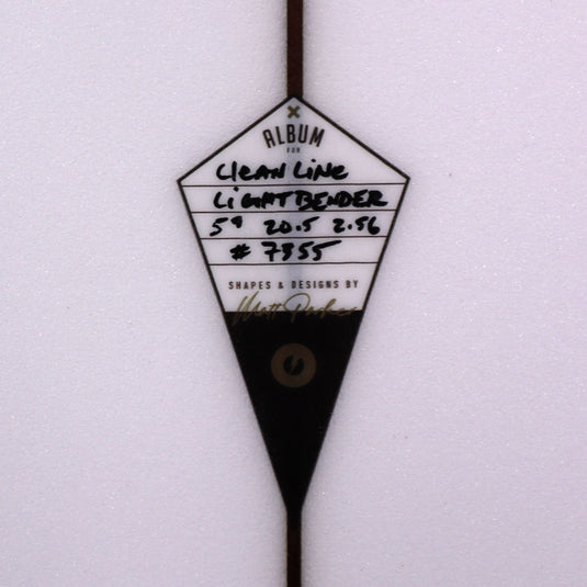 Album Surf Lightbender 5'9 × 20 ½ × 2 9/16 Surfboard - Clear 4