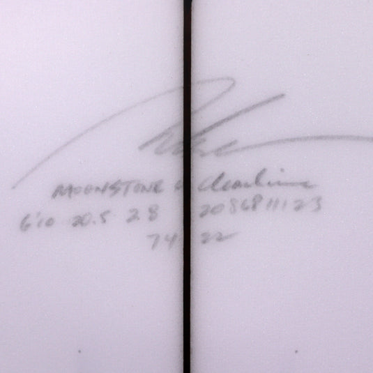 Album Surf Moonstone 6'10 × 20 ½ × 2 ⅘ Surfboard - Clear 4