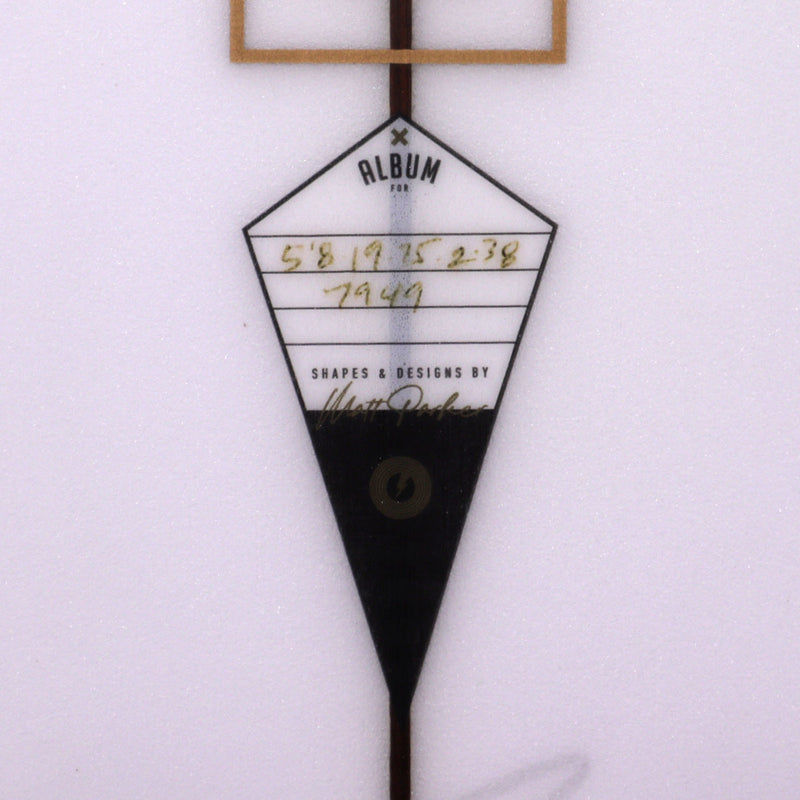 Load image into Gallery viewer, Album Surf Twinsman 5'8 × 19 ¾ × 2 ⅜ Surfboard - Clear 4
