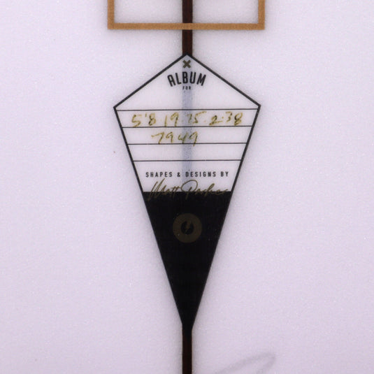 Album Surf Twinsman 5'8 × 19 ¾ × 2 ⅜ Surfboard - Clear 4
