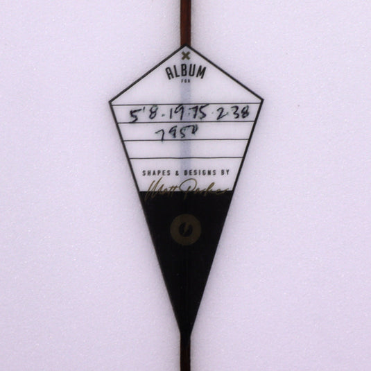 Album Surf Twinsman 5'8 × 19 ¾ × 2 ⅜ Surfboard - Clear 4