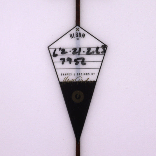 Album Surf Twinsman 6'2 × 21 × 2 ⅝ Surfboard - Clear 4