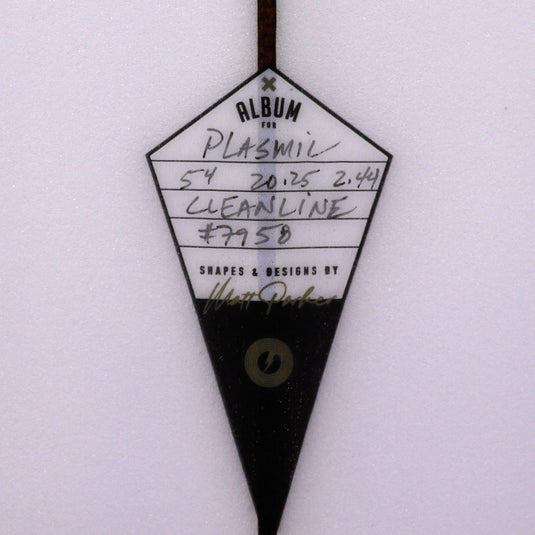Album Surf Plasmic 5'4 × 20 ¼ × 2 7/16 Surfboard - Clear 4