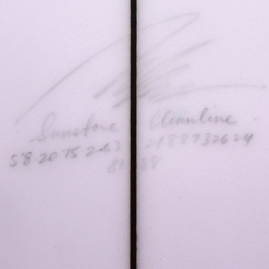 Album Surf Sunstone 5'8 × 20 ¾ × 2 ⅝ Surfboard - Clear 4