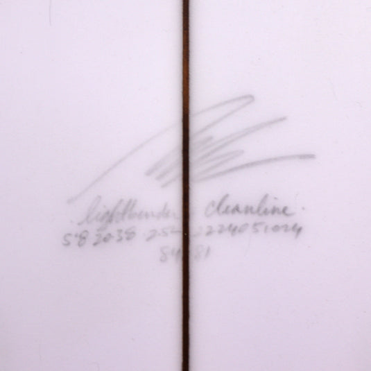 Album Surf Lightbender 5'8 × 20 ⅜ × 2 ½ Surfboard - Clear 4