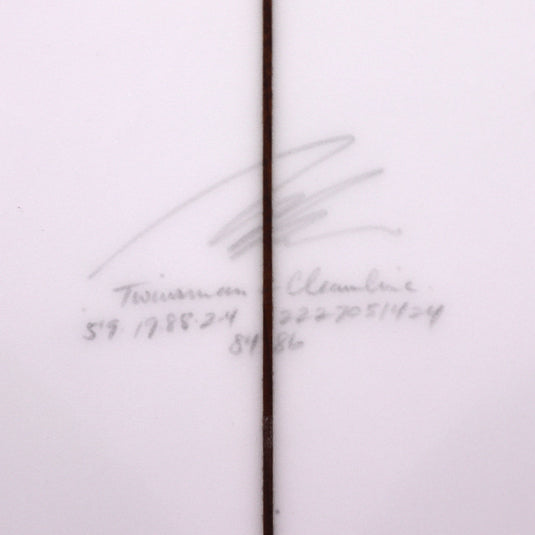 Album Surf Twinsman 5'9 × 19 ⅞ × 2 ⅖ Surfboard - Clear 4