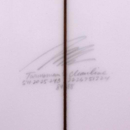 Album Surf Twinsman 5'11 × 20 ¼ × 2.48 Surfboard - Clear 4