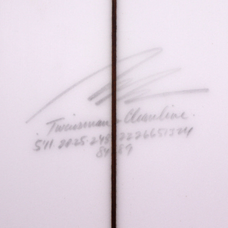 Load image into Gallery viewer, Album Surf Twinsman 5'11 × 20 ¼ × 2.48 Surfboard - Clear 4
