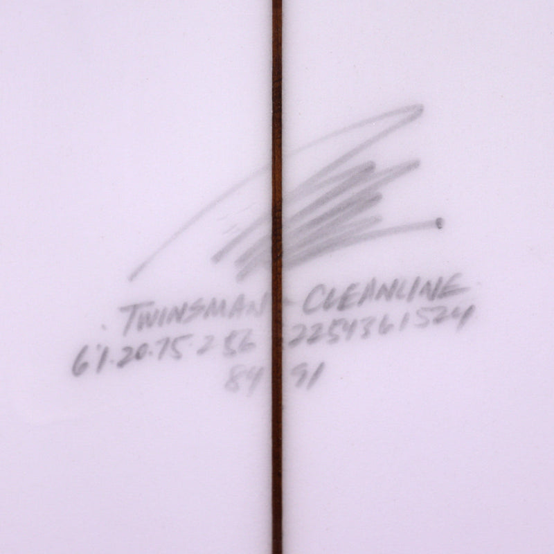 Load image into Gallery viewer, Album Surf Twinsman 6'1 × 20 ¾ × 2 9/16 Surfboard - Clear 4
