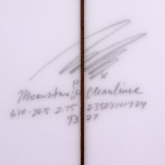 Album Surf Moonstone 6'10 × 20 ½ × 2 ¾ Surfboard - Clear 4