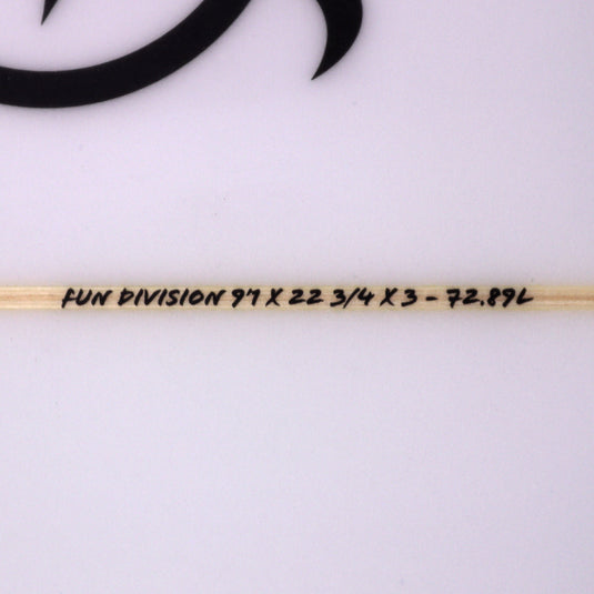 Aloha Fun Division Long 9'1 × 22 ¾ × 3 Surfboard - Clear 4