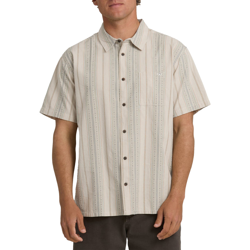 Load image into Gallery viewer, Billabong Sundays Jacquard Short Sleeve Button-Up Shirt 1

