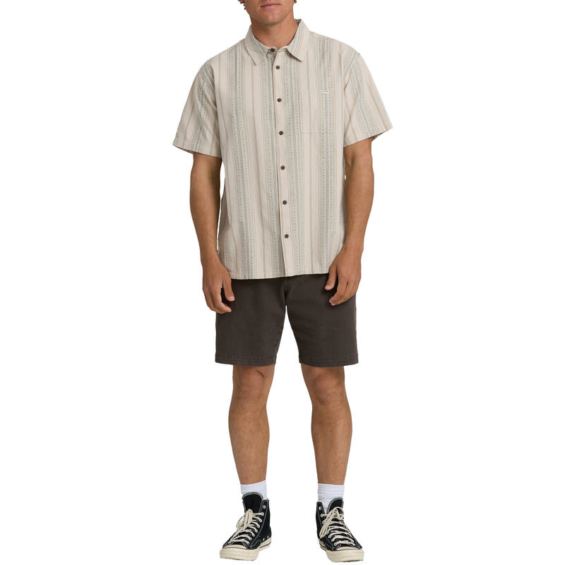 Load image into Gallery viewer, Billabong Sundays Jacquard Short Sleeve Button-Up Shirt 5
