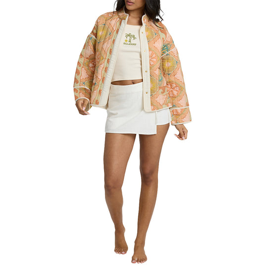Billabong Women's Folk Story 2 Snap-Button Jacket 4