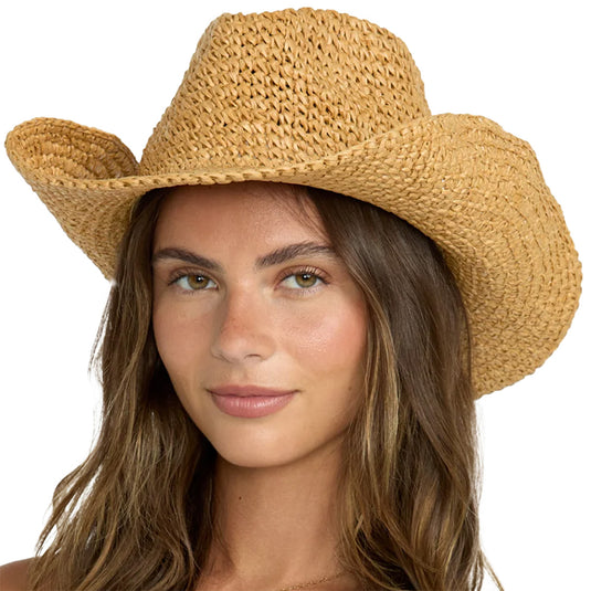 Billabong Women's Take It West Cowgirl Straw Hat 1