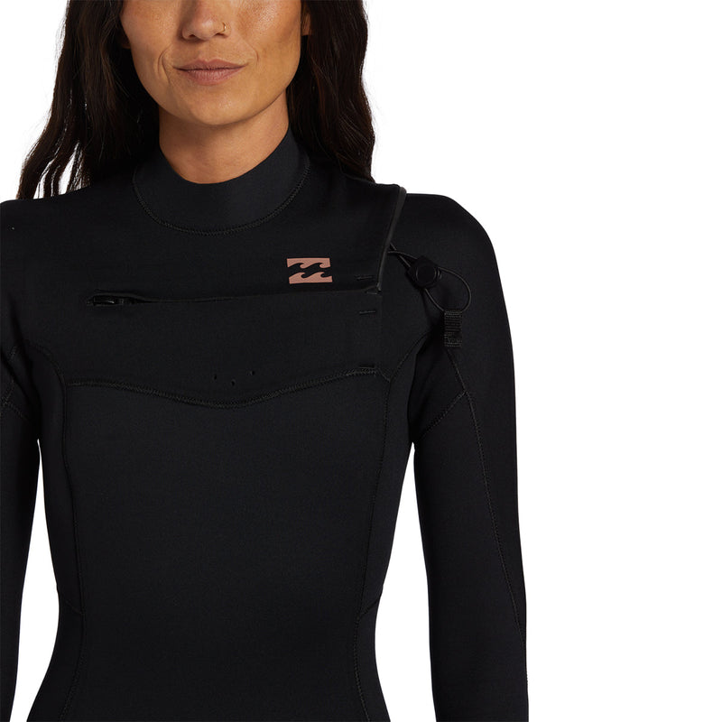 Load image into Gallery viewer, Billabong Women's Foil 4/3 Chest-Zip Wetsuit 4
