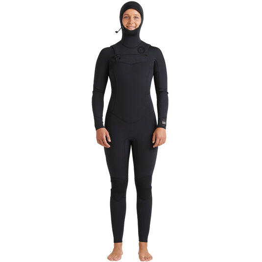 Billabong Women's Salty Dayz Natural Upcycler 4/3 Hooded Chest-Zip Wetsuit 1